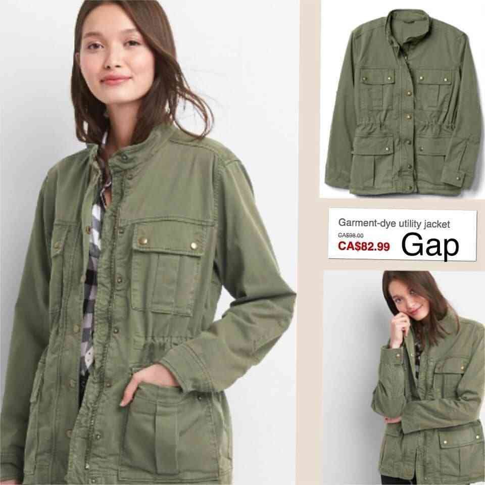 gap garment dyed utility jacket