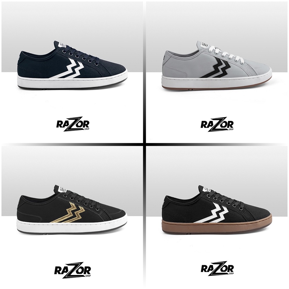 Sepatu Geoff Max Original Carlos Black Gum Gold Grey Navy White  Sepatu Sneakers Wanita Pria Unisex 