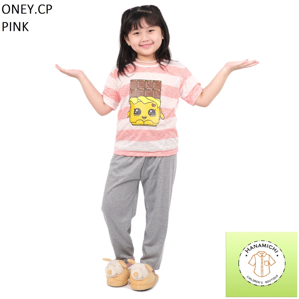 Hanamichi ONEY.CP Setelan Baju Tidur Anak Lengan Pendek