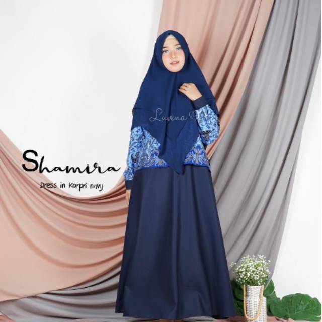 GAMIS DRESS SHAMIRA KORPRI BUSUI SERAGAM DINAS BY LUVENA