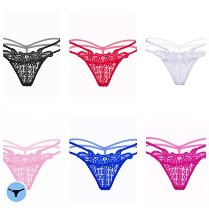 JK017 CELANA DALAM BRUKAT TRANSPARAN POLA BUNGA CELANA DALAM POLA BUNGA GSTRING WANITA HOT