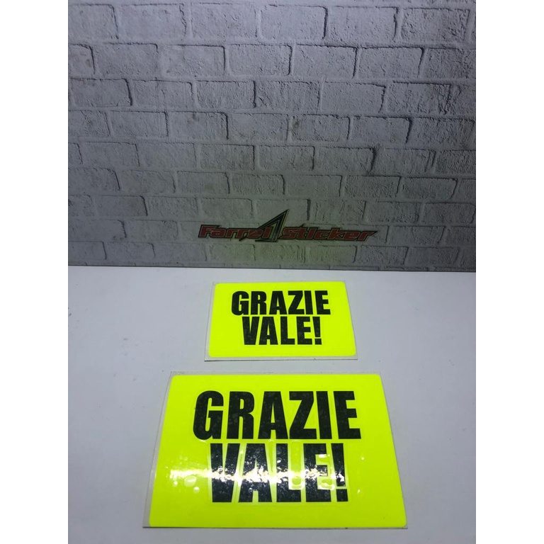 stiker GRAZIE VALE! Stiker Rossi grazie vale