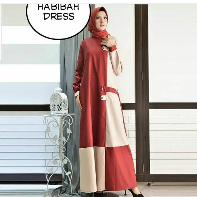 Grosir baju murah Habibah Dress (hw)