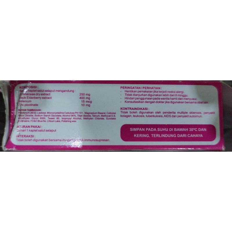 Vitamin IMUNOS / IMUNVIT / DAYA TAHAN TUBUH / 4 KAPLET