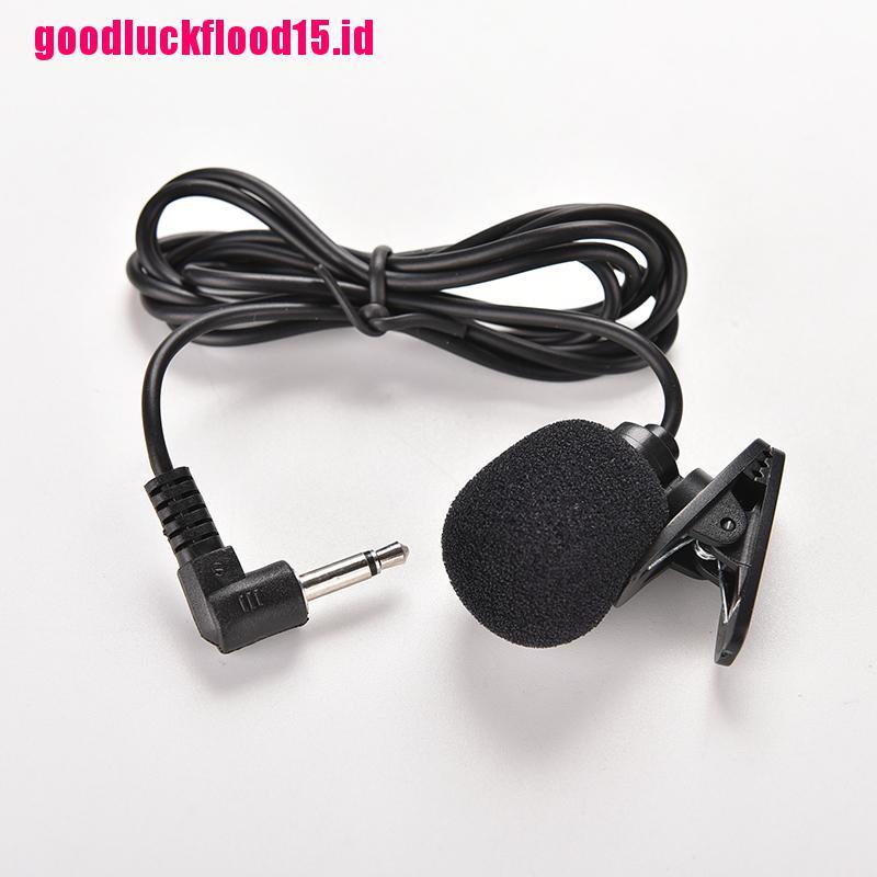 {LUCKID}3.5mm Mini Studio Speech Mic Microphone Clip On Lapel For PC Desktop Notebook