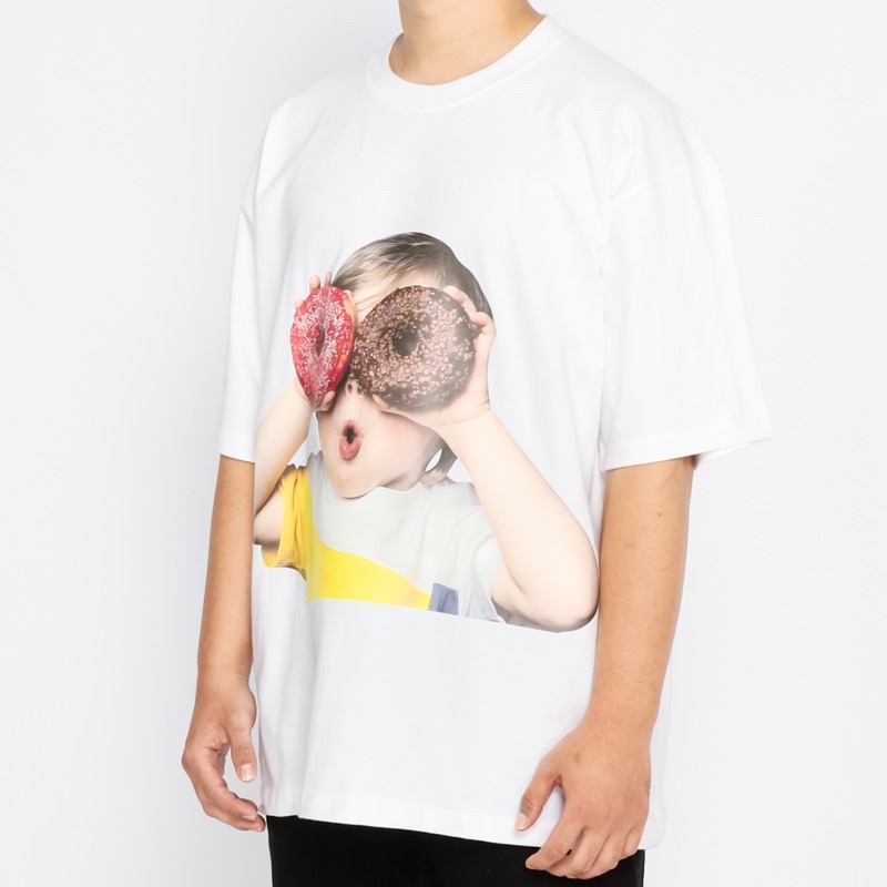 ADLV. Donut Boy Yellow White Tee