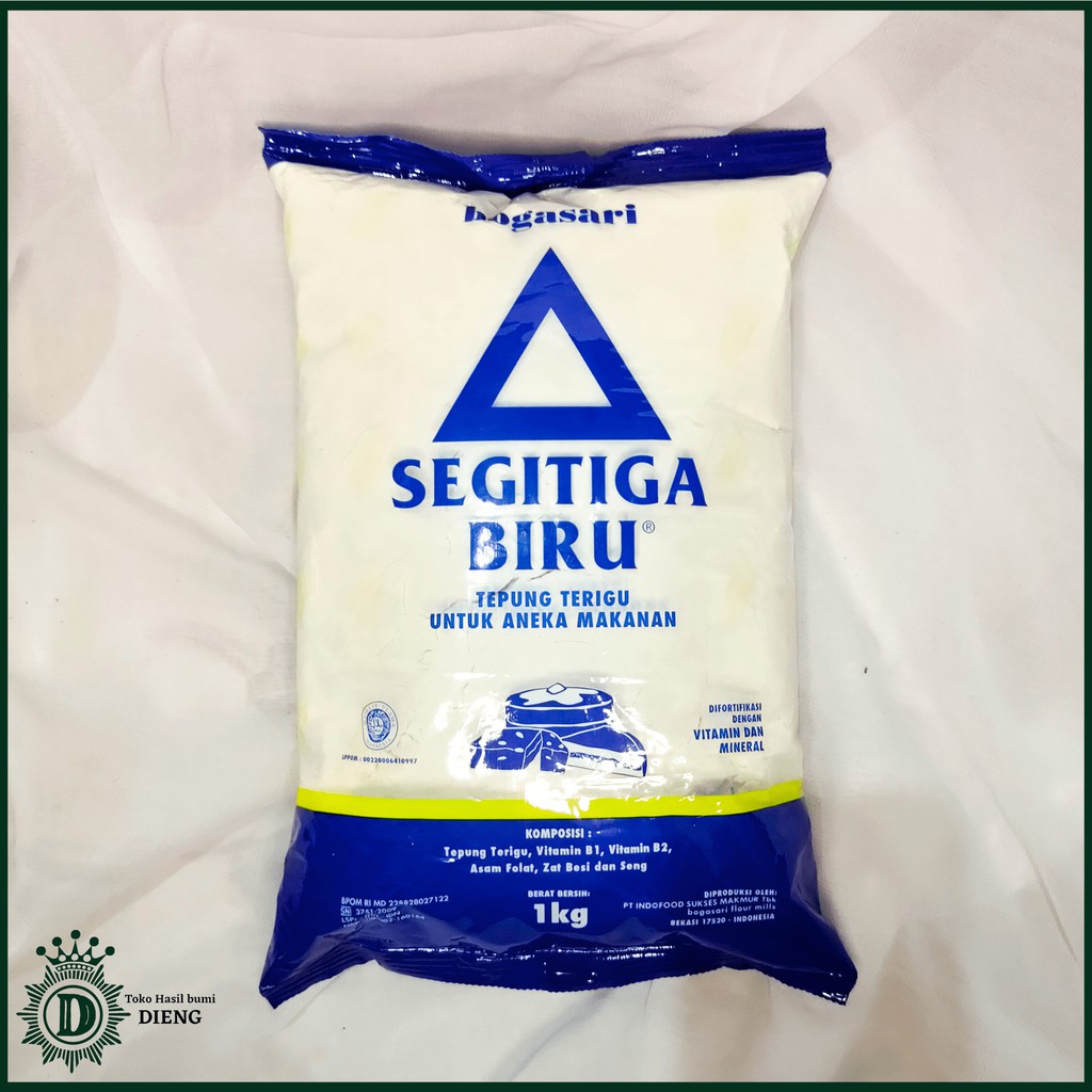

TEPUNG TERIGU SEGITIGA BIRU PREMIUM 1KG SERBAGUNA BOGASARI