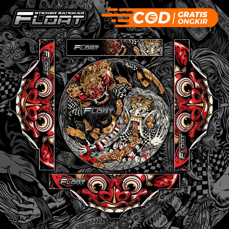 STIKER DECAL TEBOK LOVEBIRD