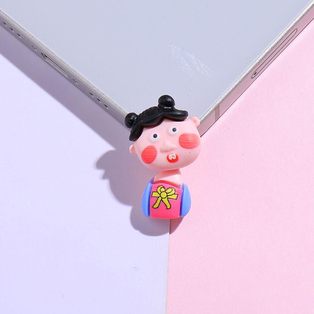 Mxbeauty Kartun Klip Anting Lucu Temperamen Hadiah Resin Anak Tanpa Tindik Gaya Korea Earrings