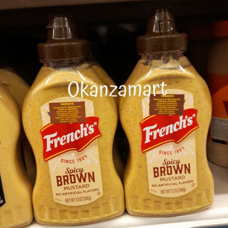 

French's Frenchs Spicy Brown Mustard 340ml