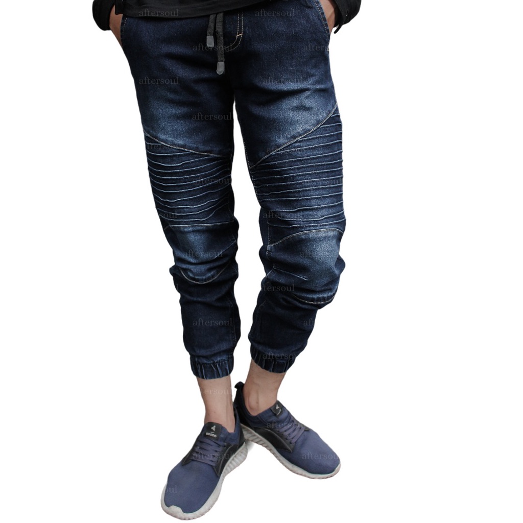 aftersoulclothing -  Jeans Jogger Biker Biowash