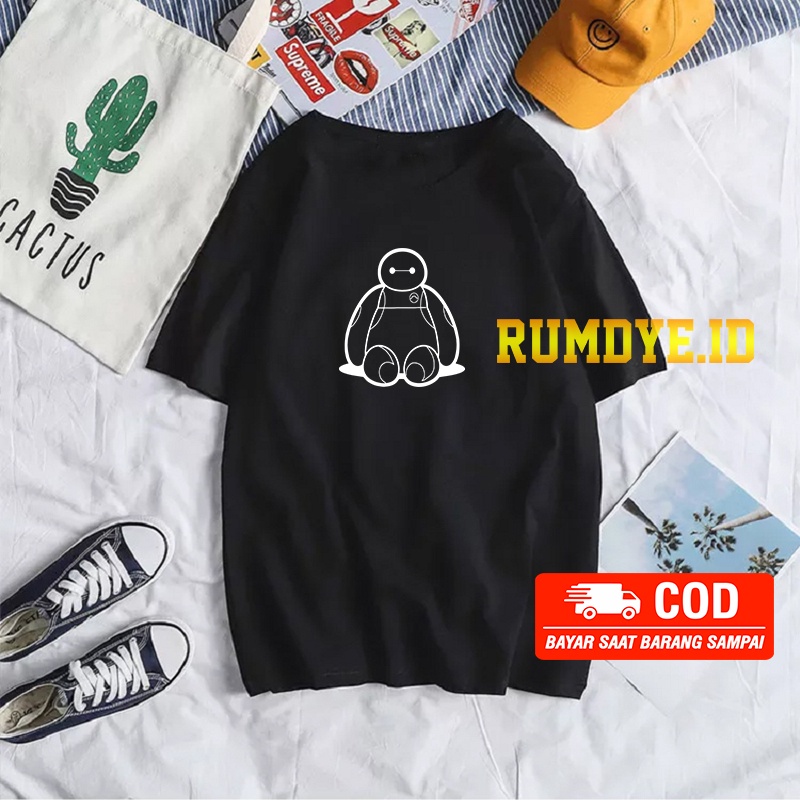 Kaos Pria dan Wanita Baymax Cotton 30s