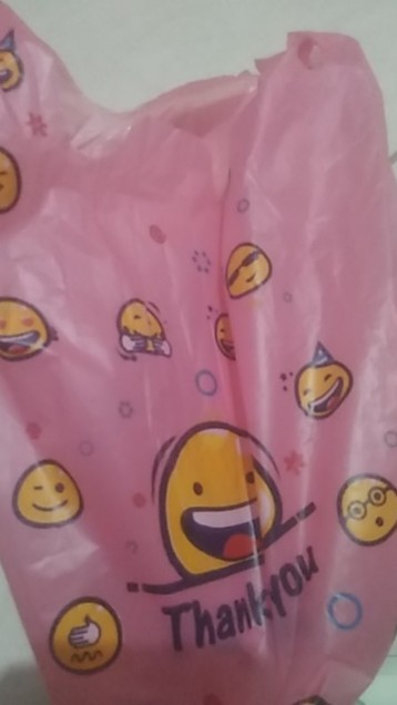 [50pcs] Plastik Packing Olshop Kantong Kresek Ramah Lingkungan Motif Smile 15x31 Cm