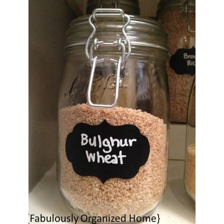

[KODE PRODUK FVK8769] Stiker Label Bumbu Dapur /Organizer/ Pantry Waterproof + Spidol/Kitchen Seasoning Label Stickers