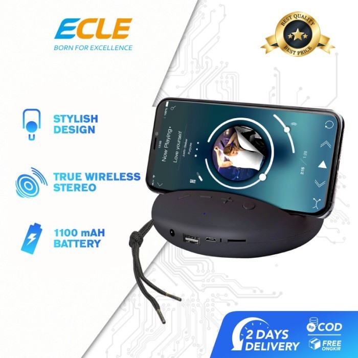 Ecle Bluetooth Wireless Speaker Mini Portable Super Bass Stereo