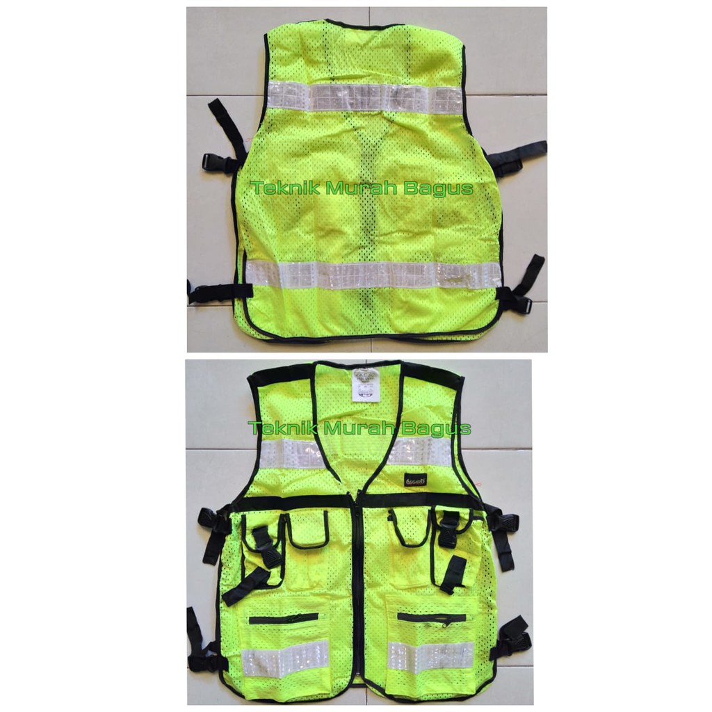 

Safety Vest Scotlight HIJAU Stabilo Rompi Jaring 6 Kantong Scotlite HIJAU Stabilo