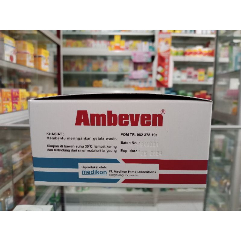 AMBEVEN 1BLISTER @10 Kapsul  | Kapsul Untuk Wasir - ED 04/2026