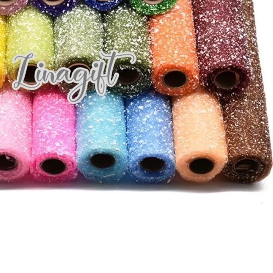 

( Rol 5 Yard ) POLINET GAUZE - SNOW DOTS TILE / PEARL SNOW YARD - FLOWER WRAPPING KAIN SALJU POLOS ZIG ZAG MOTIF - KERTAS RANGKAIAN BUKET BUNGA