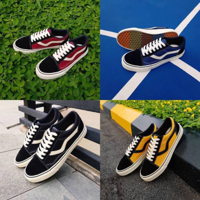  VENTELA  RETRO  77 BLACK NATURAL RED DENIM YELLOW RETRO77 