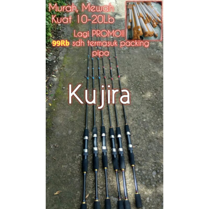 Termurah joran ajiro kujira fiber 180 kuat buat ikan besar 8kg