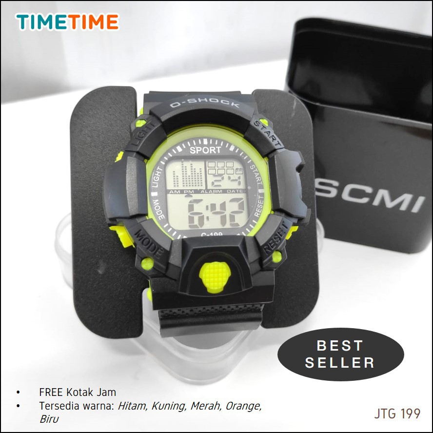 Jam Tangan Sport Digital Unisex Pria Wanita BEST SELLER Free Baterai Ekstra dan Kotak Jam 199