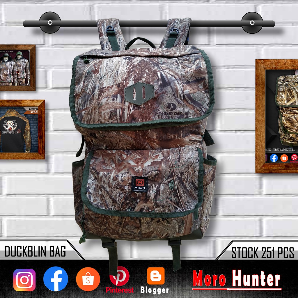 Tas pria camoflase Motif Duckblin Bag - Tas Ransel-Tas hiking-Tas hunting