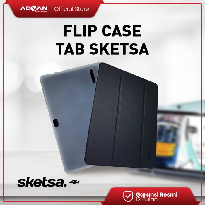 Advan Tab Sketsa Flip Cover Case