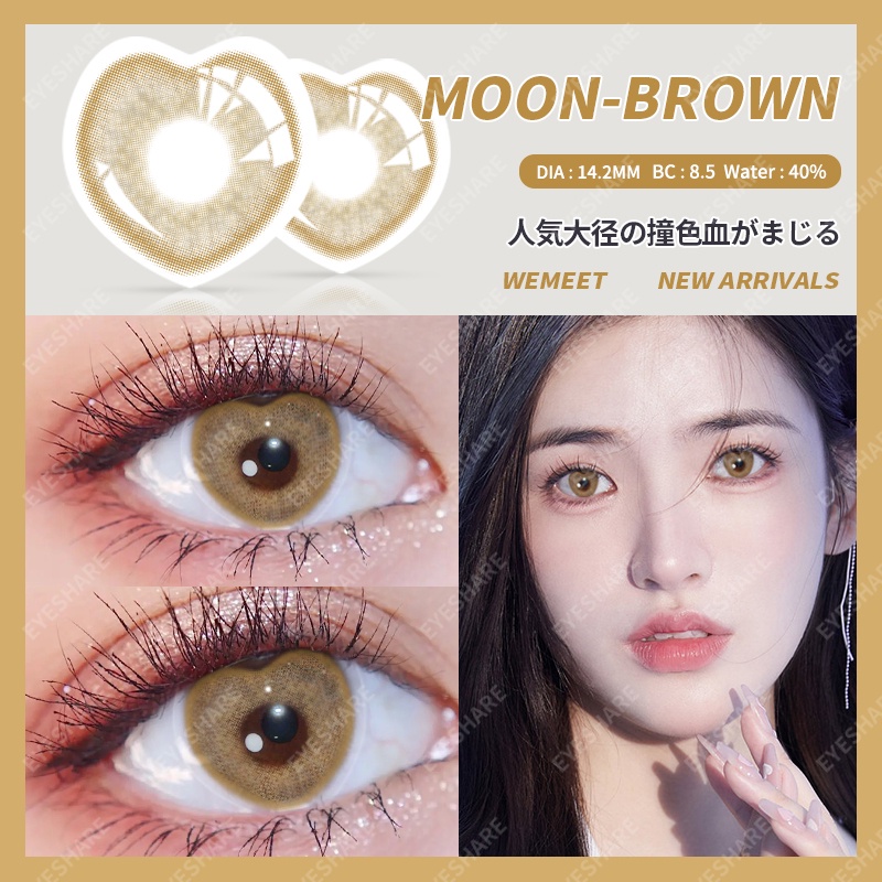 [✅COD] 1 pasang lensa kontak warna diameter 14MM softlens matasoftlens mata korea LOVE alami mata softlens natural korea