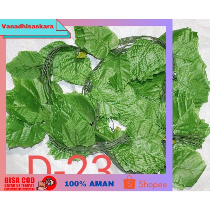 (BISA COD) Daun Rambat Anggur / Daun dekorasi / D23/lusin