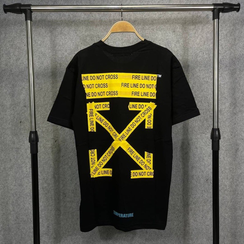 BAJU | KAOS OFF WHITE DO NOT CROSS 1:1 MIROR ORIGINAL ~ BISA COD BAYAR DI TEMPAT