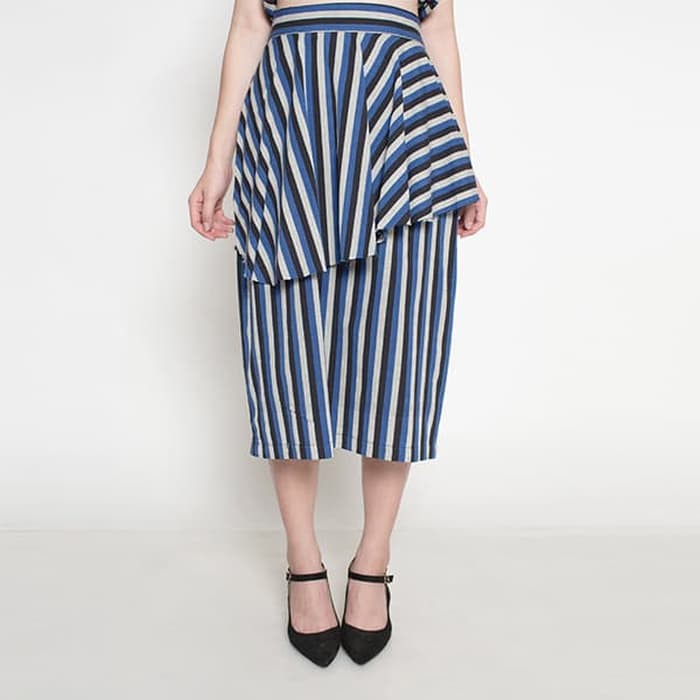 Oemah Etnik Blue Uluwatu Tenun Skirt - Navy