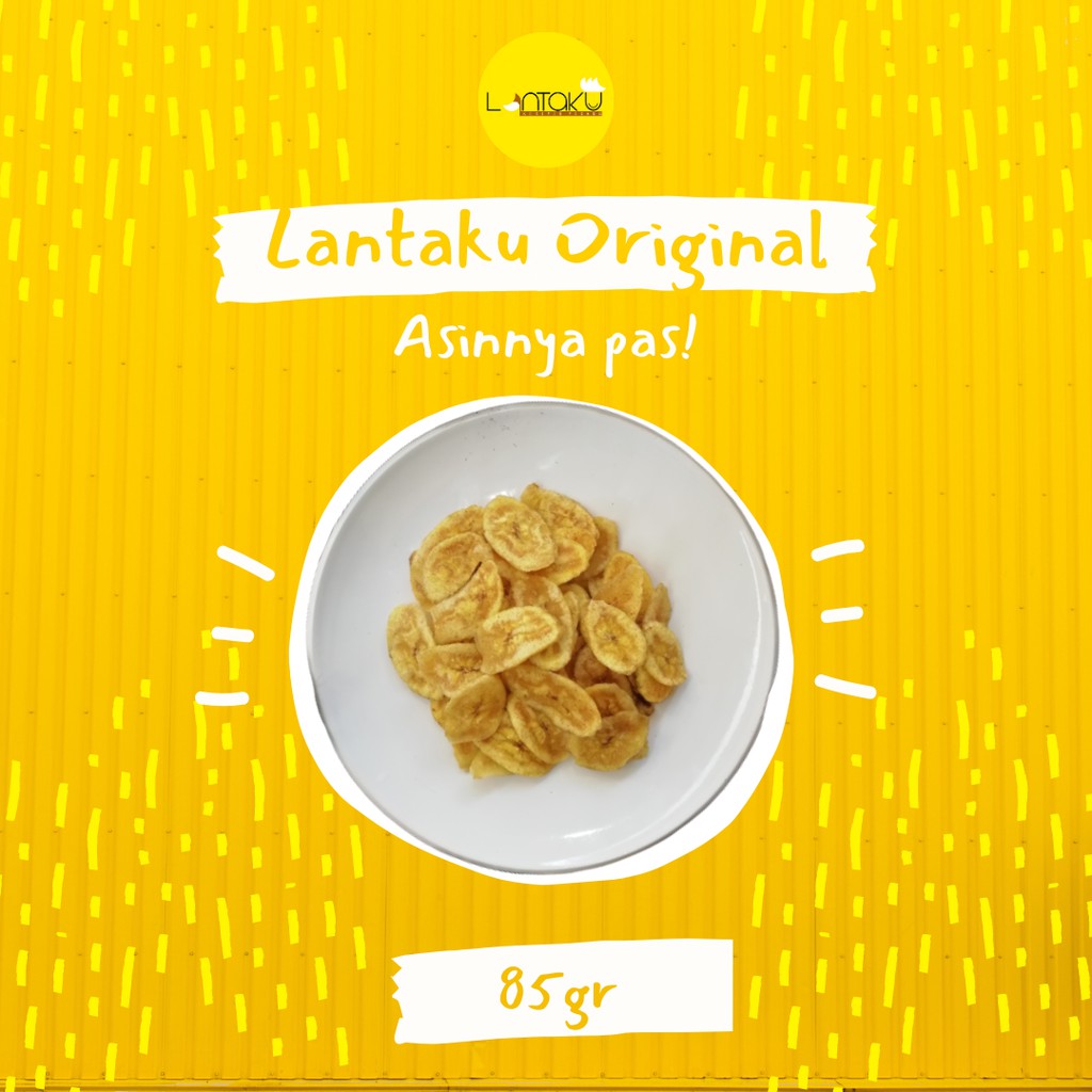 

LANTAKU keripik pisang rasa original asin