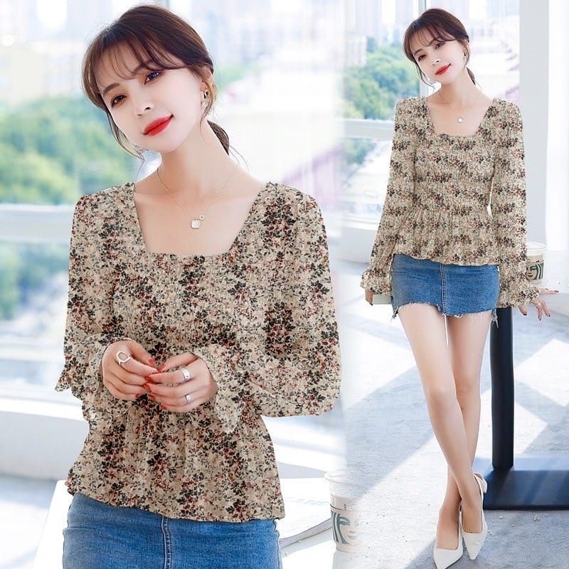 Blouse floral luna