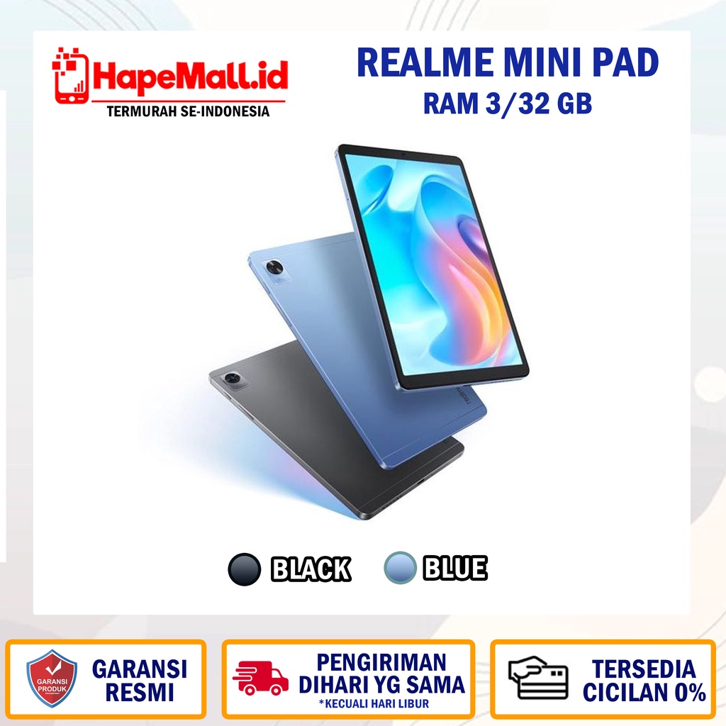 REALME MINI PAD RAM 3/32 LTE GARANSI RESMI TERMURAH