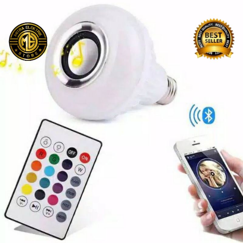 Bohlam Speaker mp3  Bluetooth wireless Bulb Lampu LED Bohlam RGB Dan Bohlam RGBW