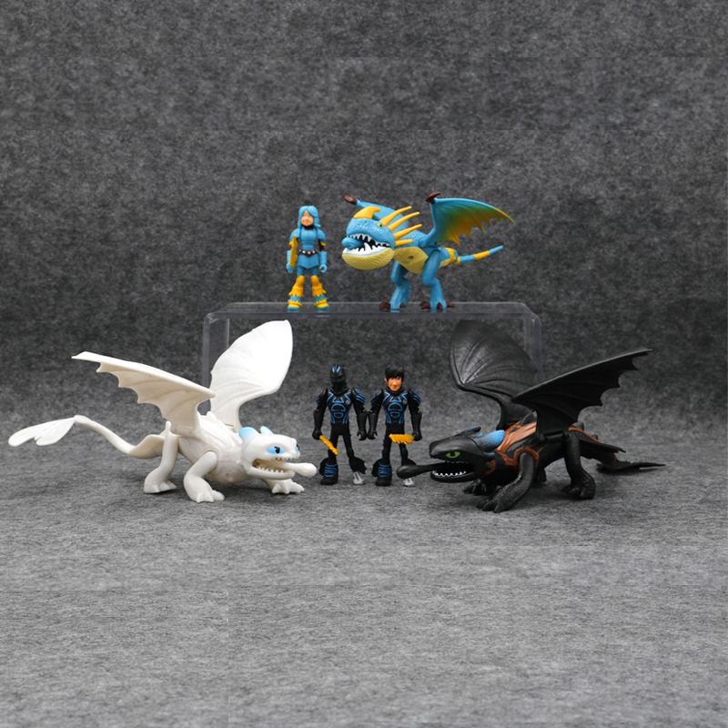 Anime Dragon To Your Train Blue How Black Hadiah Cowok Figure Model Naga Putih