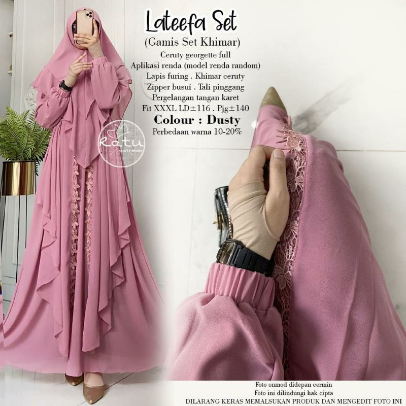 lateefa set syari ORI ratu