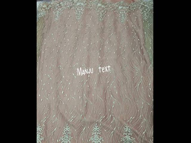 PROMO kain tile renda mutiara / bahan Tulle renda atas bawah/ cocok untuk seragaman pernikahan, dll.