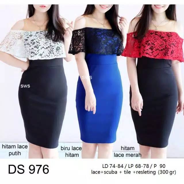 Mini Dress Scuba / Dress Brukat / Dress Trendy / Brukat