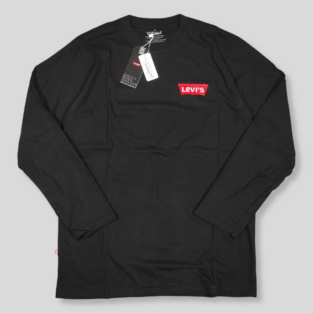 KAOS DISTRO PRIA LEVIS SIMPLE LENGAN PANJANG TERLARIS