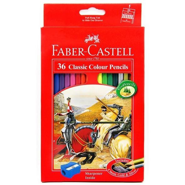 

(PERALATAN MENGGAMBAR) PENSIL WARNA 36 FABER CASTELL PANJANG CLASIC ECO PENCILS PROMO
