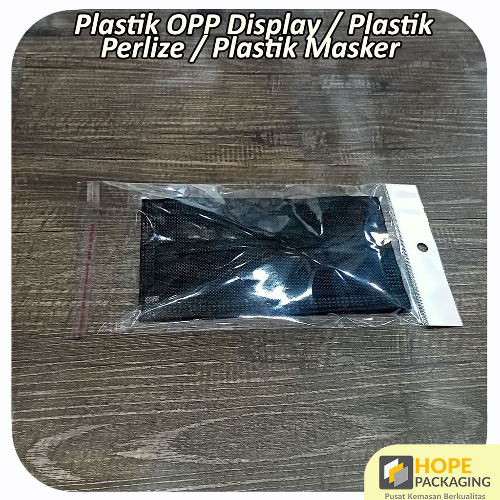 (50 pcs) Plastik OPP Perlize Uk 12x19 cm/Kemasan Masker/Aksesoris/OPP Display/platik untuk display