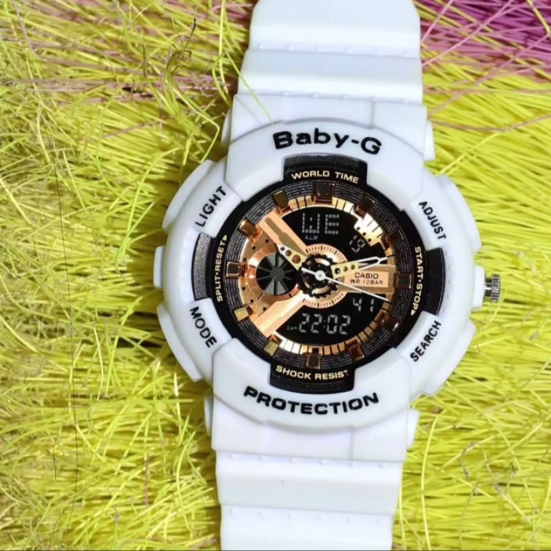 JAM TANGAN WANITA BABY G-BGA 180 || JAM TANGAN SPORT || JAM TANGAN FASHION WANITA DUAL TIME TERBARU