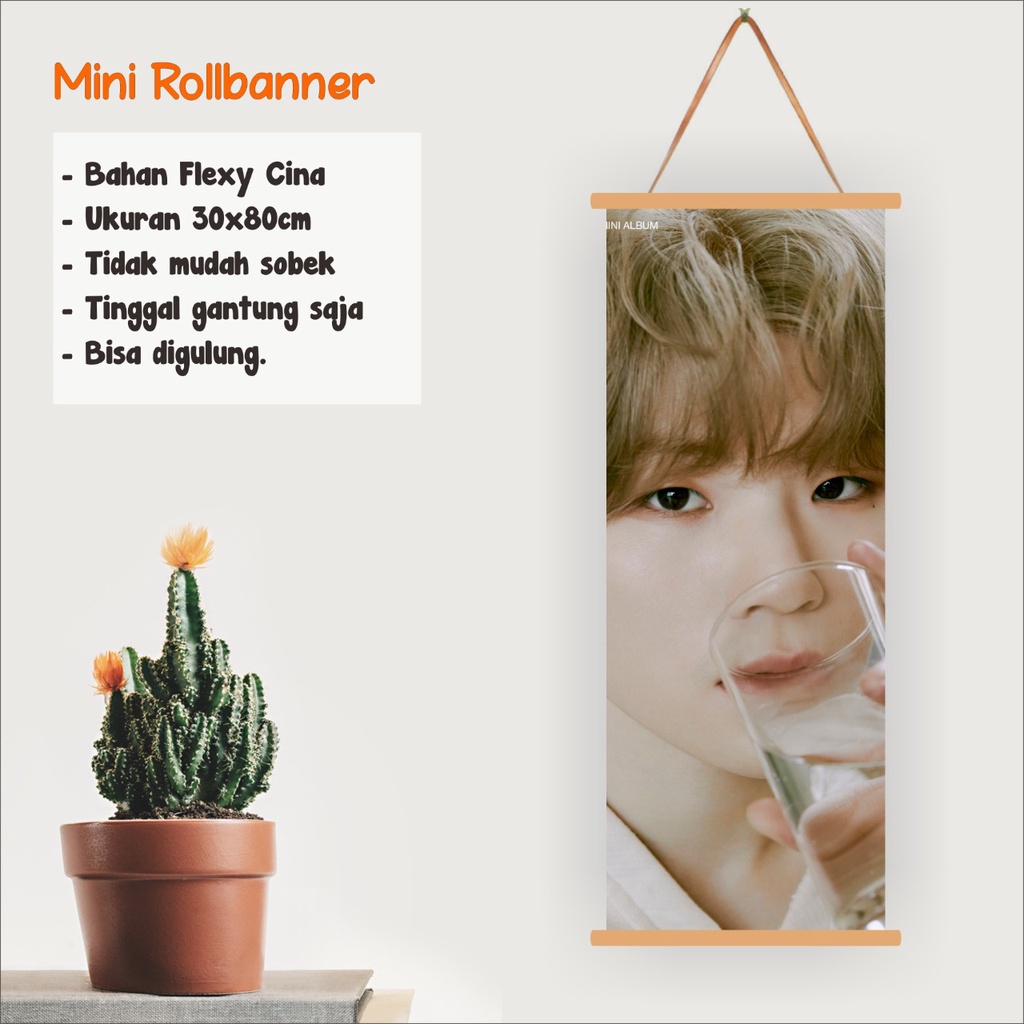 MINI ROLL BANNER SEVENTEEN WOOZI ATTACCA