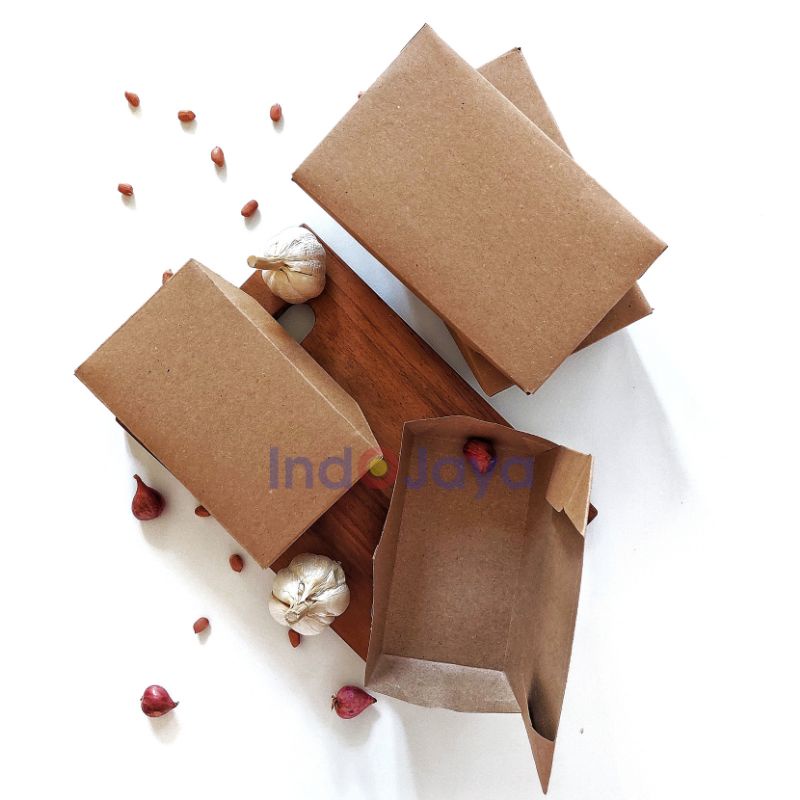 LUNCH BOX KRAFT LAMINASI UK M & L / KOTAK AYAM GEPREK KRAFT / DOS NASI KRAFT UK M & L / ISI 25 PCS