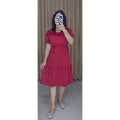 Mini Dress Karet Pinggang Mini Dress Syakira