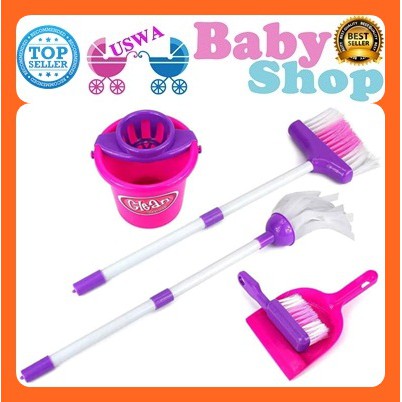 MAINAN SAPU SAPUAN ANAK DAN PEL SET / CLEANING SET KANTONG