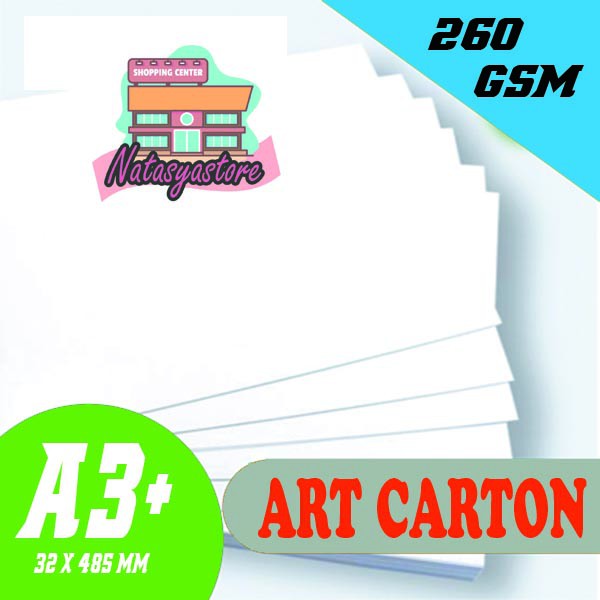 Art Carton 260g A3 plus | Kertas Art Paper Karton