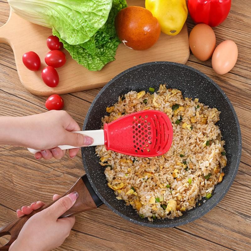 Creative Multifunctional Grinding Cooking Spoon,Mashing and Draining Colander Grinding Ginger Kitchen Gadgets