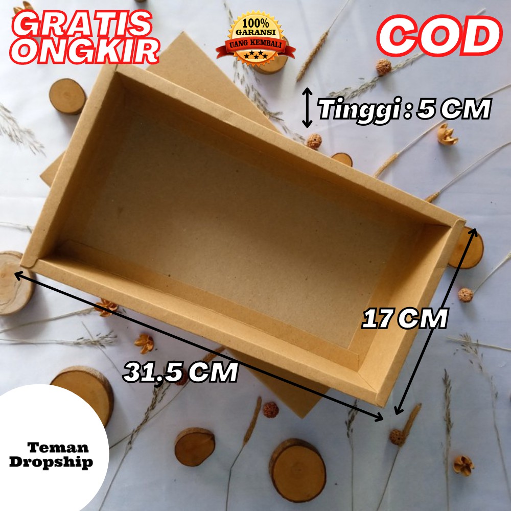 

KARDUS HAMPERS KOTAK GIFT BOX KADO HAMPERS KOTAK PACKING LID BOX SIZE 31,5X17X5CM
